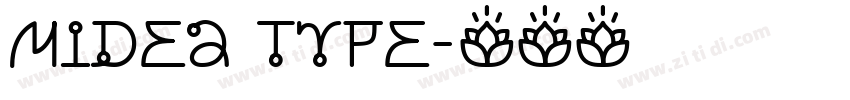 Midea Type字体转换